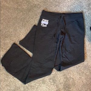 Grey “pink” sweat pants